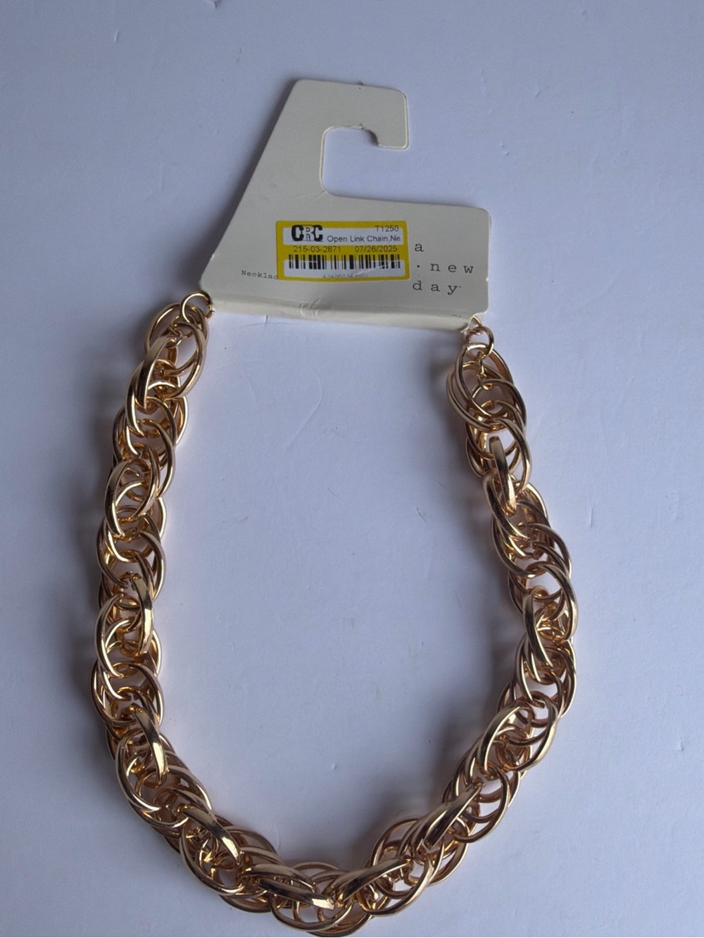a new day Gold Interlinked Chain Necklace - Picture 3 of 5